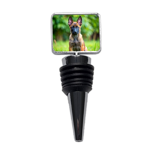 Belgian Malinois Dog Puppy Photo Wine Bottle Stopper