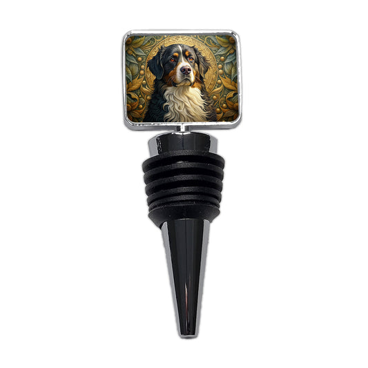 Bernese Mountain Dog Art Nouveau Wine Bottle Stopper
