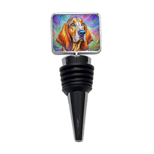 Bloodhound Dog Pop Art Wine Bottle Stopper