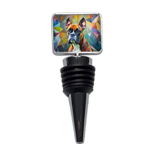 Boxer Dog Abstract Art Wine Bottle Stopper