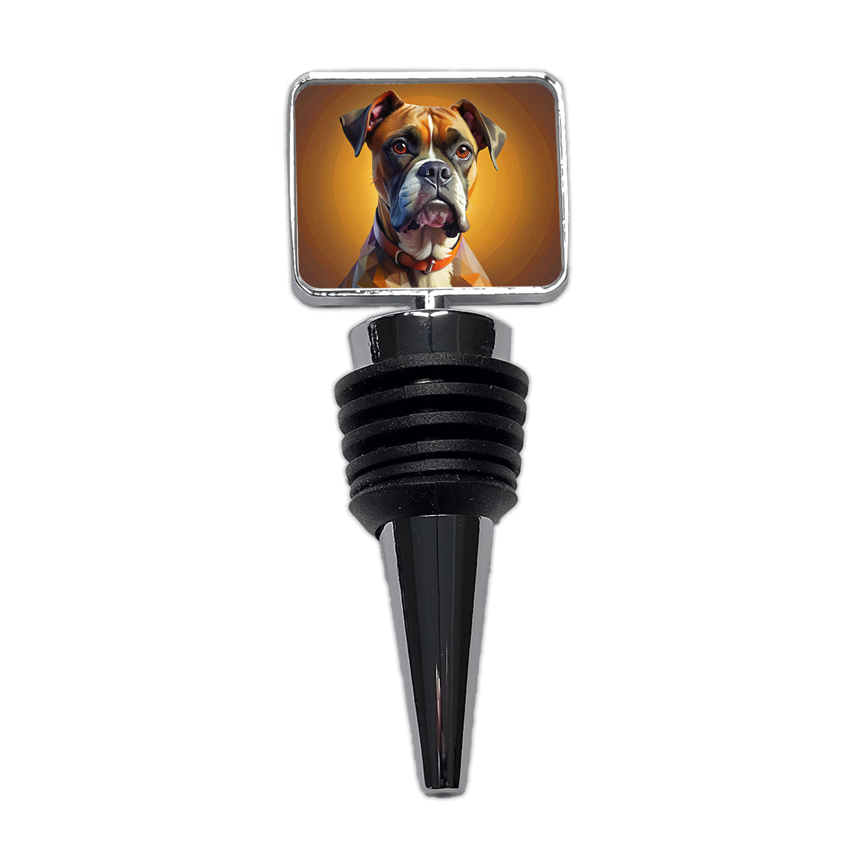 Boxer Dog Contemporary Art Wine Bottle Stopper
