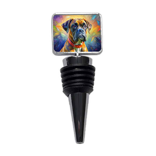 Boxer Dog Expressionism Art Wine Bottle Stopper