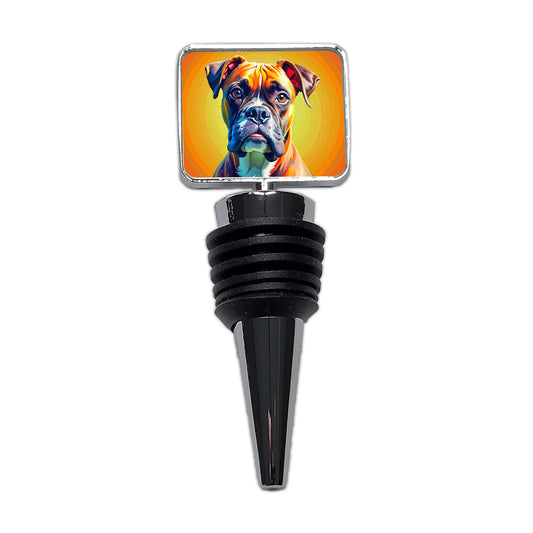 Boxer Dog Pop Art Wine Bottle Stopper
