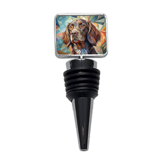 Boykin Spaniel Dog Contemporary Art Wine Bottle Stopper