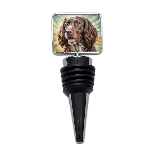 Boykin Spaniel Dog Illustration Wine Bottle Stopper