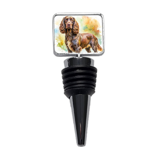 Boykin Spaniel Dog Watercolor Style Wine Bottle Stopper