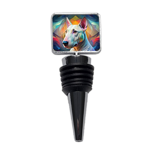Bull Terrier Dog Abstract Stylized Art Wine Bottle Stopper