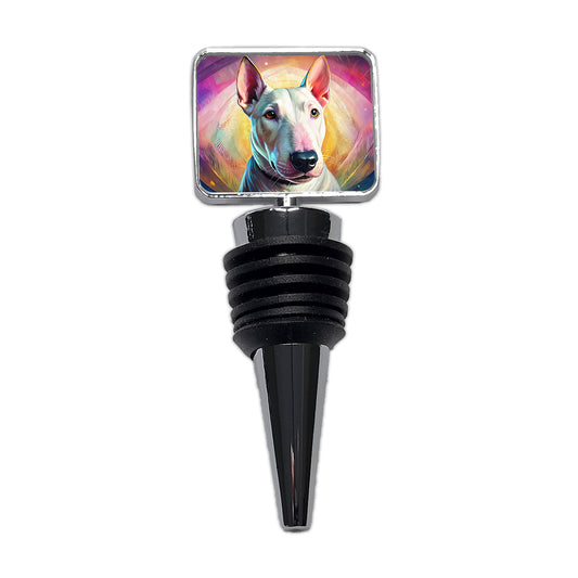 Bull Terrier Dog Pop Art Wine Bottle Stopper