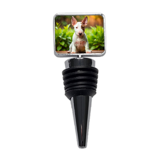 Bull Terrier Dog Puppy Photo Wine Bottle Stopper