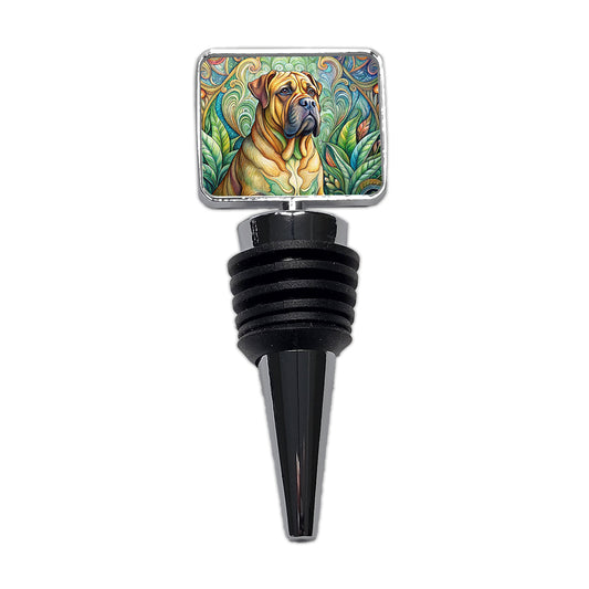 Bullmastiff Dog Art Nouveau Wine Bottle Stopper