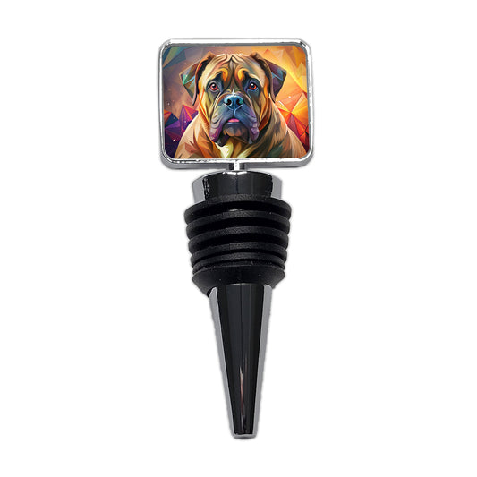 Bullmastiff Dog Contemporary Art Wine Bottle Stopper