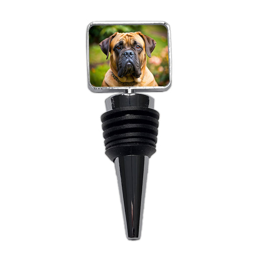 Bullmastiff Dog Photo Wine Bottle Stopper
