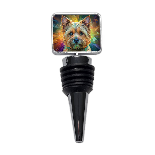 Cairn Terrier Dog Contemporary Art Wine Bottle Stopper