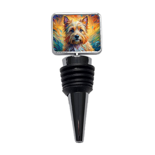 Cairn Terrier Dog Expressionism Art Wine Bottle Stopper