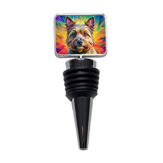 Cairn Terrier Dog Pop Art Wine Bottle Stopper
