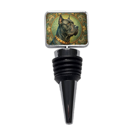 Cane Corso Dog Art Nouveau Wine Bottle Stopper