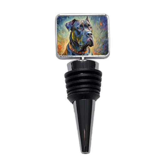 Cane Corso Dog Expressionism Art Wine Bottle Stopper