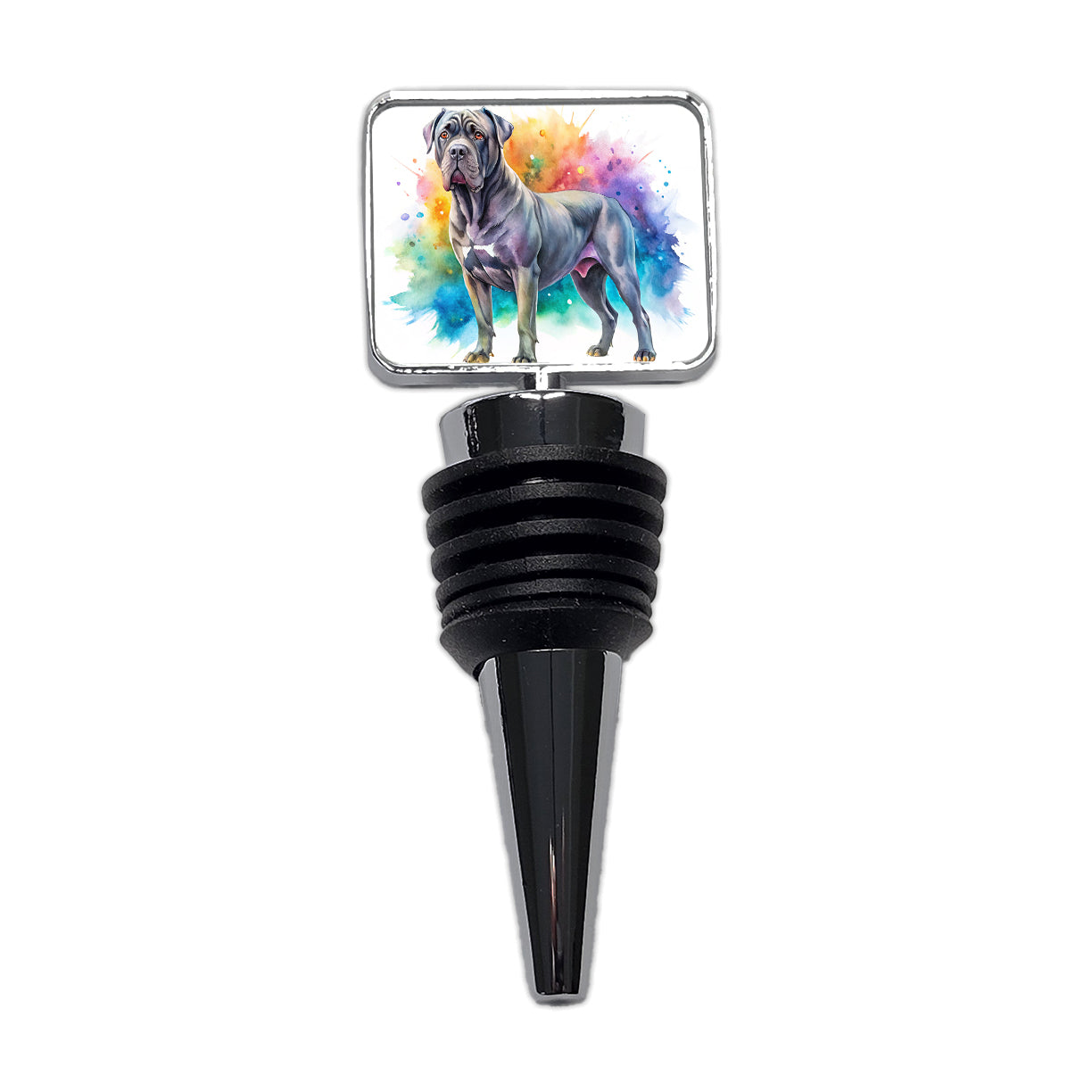 Cane Corso Dog Watercolor Style Wine Bottle Stopper
