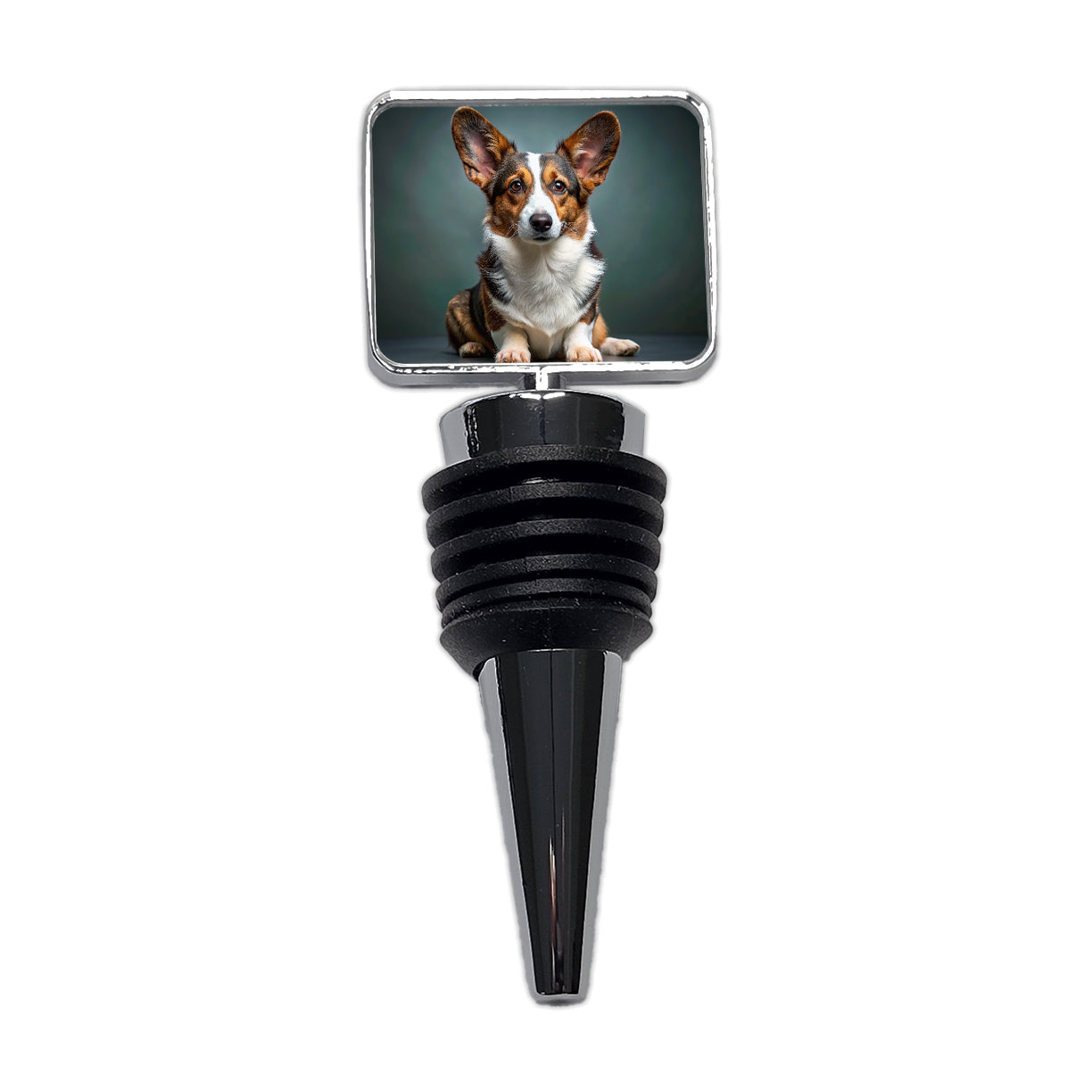 Cardigan Welsh Corgi Dog Photo Wine Bottle Stopper