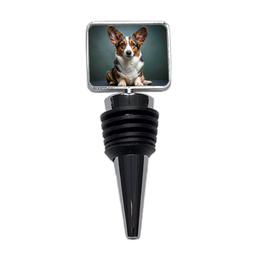 Cardigan Welsh Corgi Dog Photo Wine Bottle Stopper