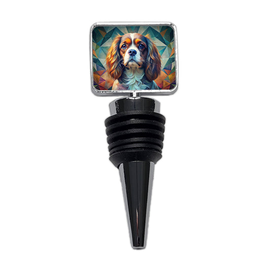 Cavalier King Charles Spaniel Abstract Stylized Art Wine Bottle Stopper
