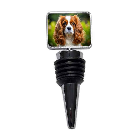 Cavalier King Charles Spaniel Dog Photo Wine Bottle Stopper