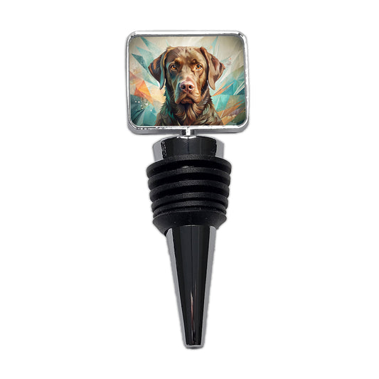 Chesapeake Bay Retriever Dog Contemporary Art Wine Bottle Stopper