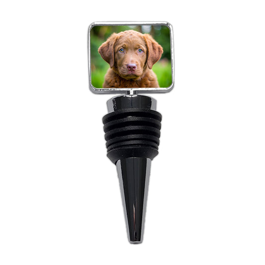 Chesapeake Bay Retriever Dog Puppy Photo Wine Bottle Stopper