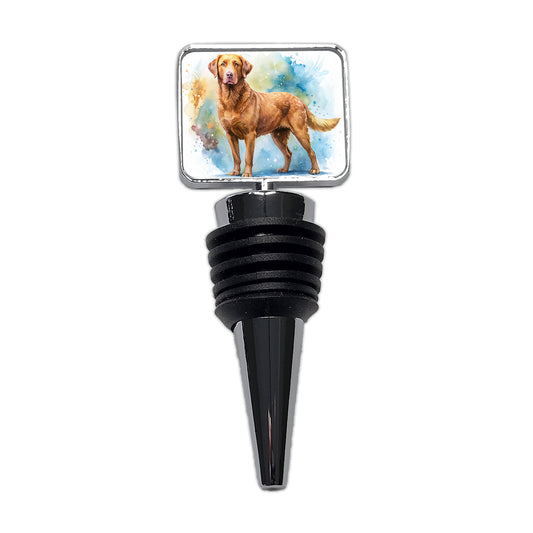 Chesapeake Bay Retriever Dog Watercolor Style Wine Bottle Stopper