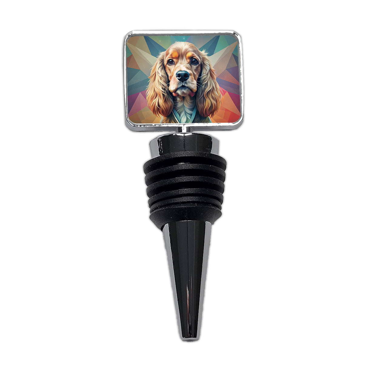 Cocker Spaniel Dog Contemporary Art Wine Bottle Stopper