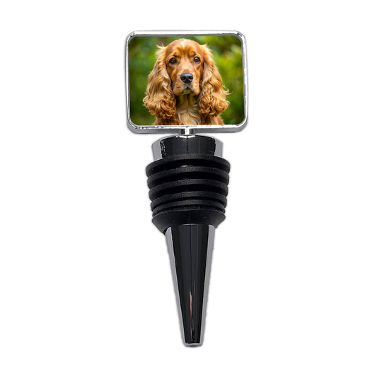 Cocker Spaniel Dog Photo Wine Bottle Stopper
