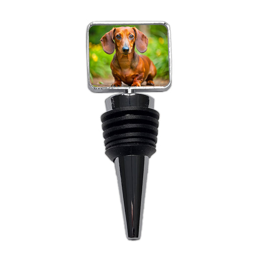 Dachshund Dog Photo Wine Bottle Stopper