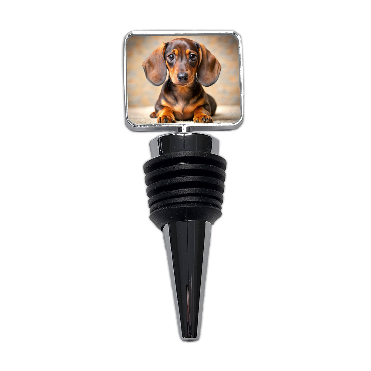 Dachshund Dog Puppy Photo Wine Bottle Stopper
