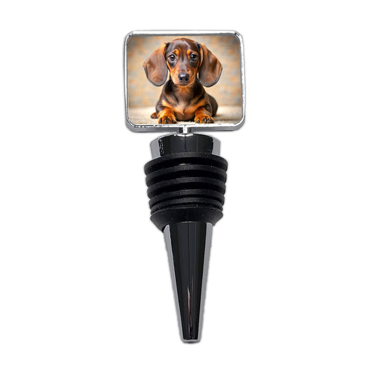 Dachshund Dog Puppy Photo Wine Bottle Stopper