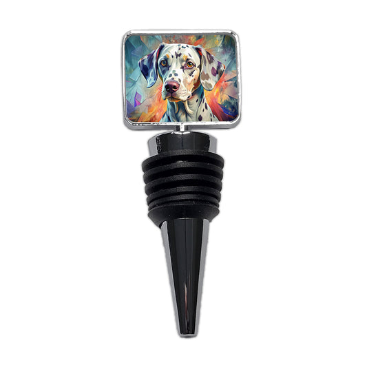 Dalmatian Dog Contemporary Art Wine Bottle Stopper