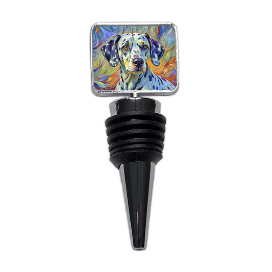 Dalmatian Dog Expressionism Art Wine Bottle Stopper