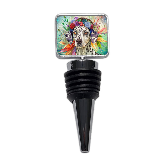 Dalmatian Dog French Bohemian Art Wine Bottle Stopper