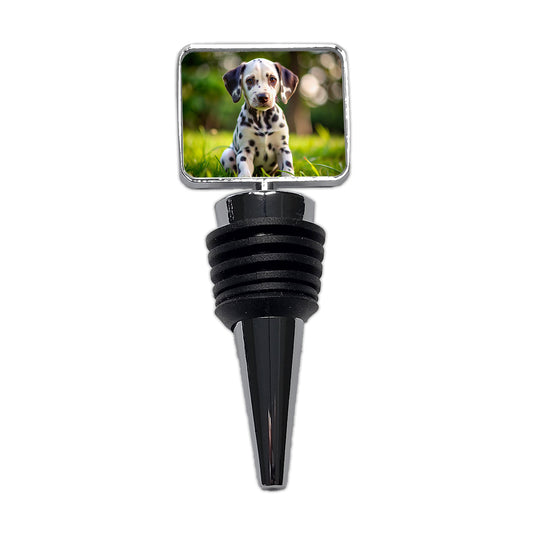 Dalmatian Dog Puppy Photo Wine Bottle Stopper