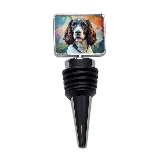 English Springer Spaniel Dog Contemporary Art Wine Bottle Stopper