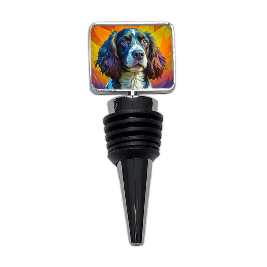 English Springer Spaniel Dog Pop Art Wine Bottle Stopper