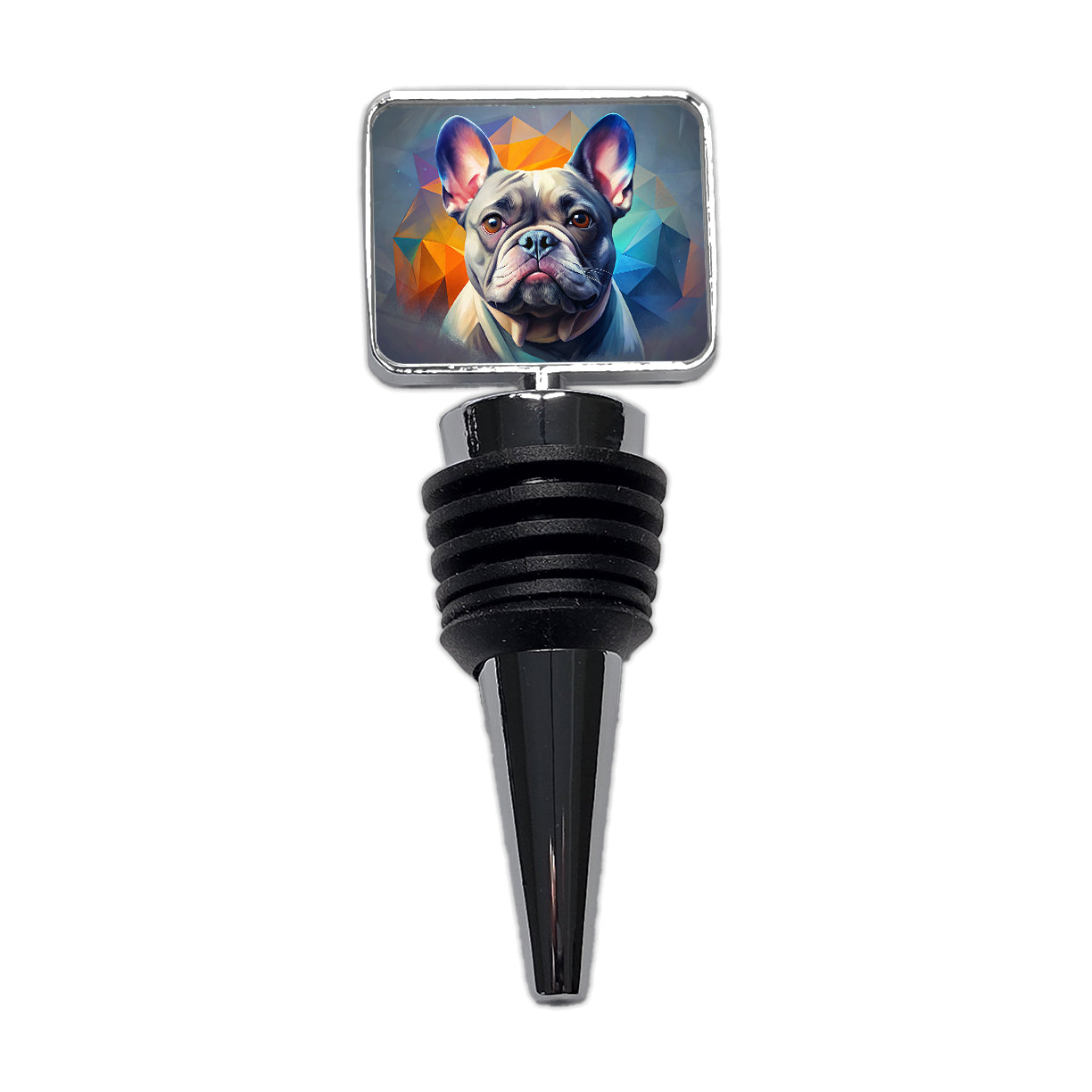French Bulldog Frenchie Dog Contemporary Art Wine Bottle Stopper
