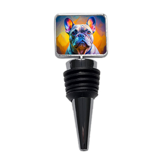 French Bulldog Frenchie Dog Pop Art Wine Bottle Stopper