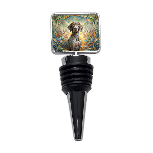 German Shorthaired Pointer Dog Art Nouveau Wine Bottle Stopper