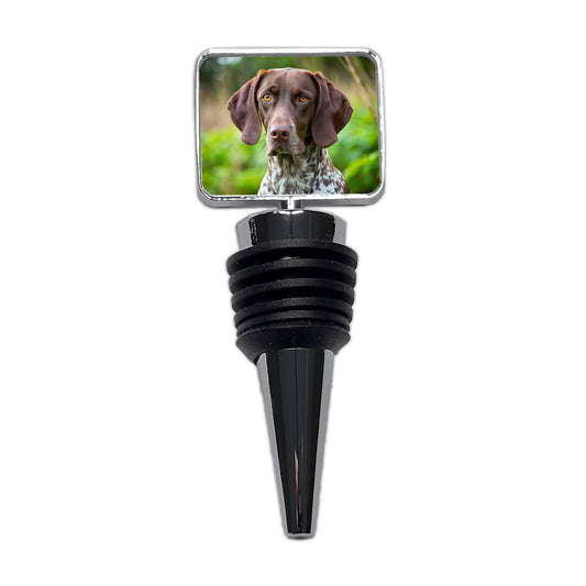 German Shorthaired Pointer Dog Photo Wine Bottle Stopper
