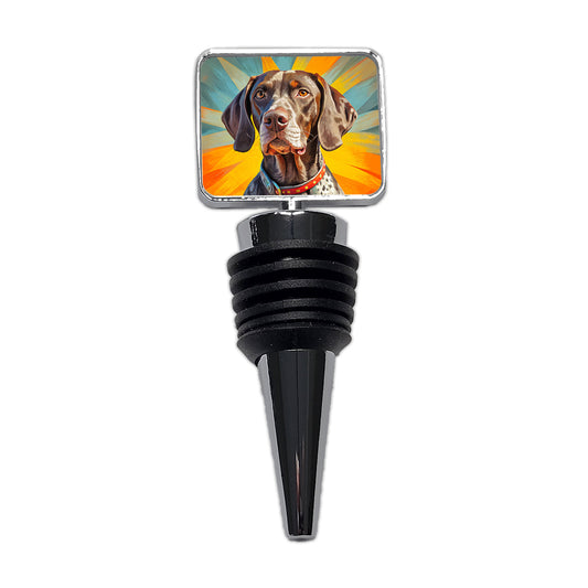 German Shorthaired Pointer Dog Pop Art Wine Bottle Stopper