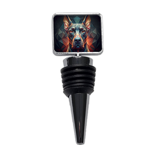 Great Dane Dog Abstract Stylized Art Wine Bottle Stopper