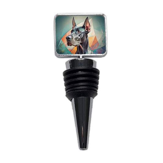 Great Dane Dog Contemporary Art Wine Bottle Stopper