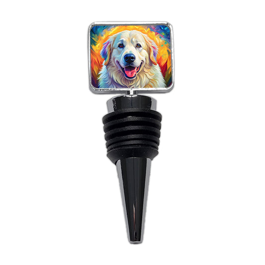 Great Pyrenees Dog Pop Art Wine Bottle Stopper