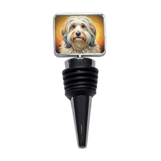Havanese Dog Art Nouveau Wine Bottle Stopper