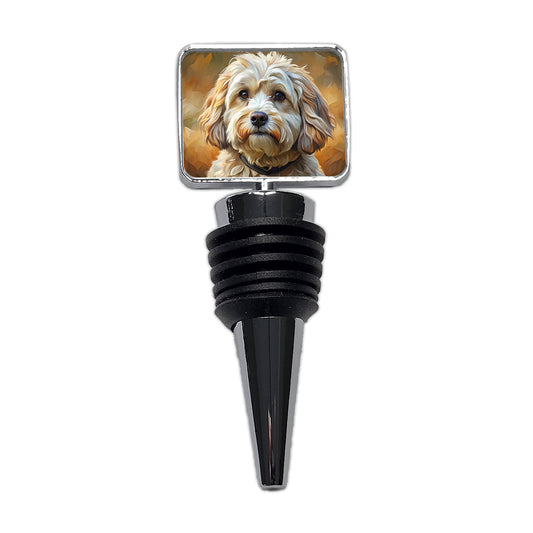 Havanese Dog Expressionism Art Wine Bottle Stopper